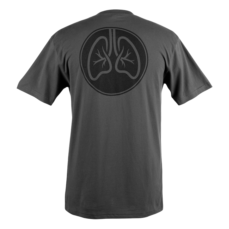 ELVT Lungs T-Shirt in Dark Gray